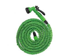 SUPER-BAB Manguera de jardín Flexible y Extensible con Pistola de riego 30 m