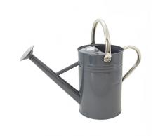 Kent & Stowe - Regadera de Metal de 4,5 L, Color Gris frío, regadera galvanizada Resistente al óxido con asa y Rosa Desmontable, Herramientas clásicas de jardín para Todo el año, Hecha de Acero