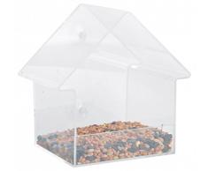 Fallen Fruits Acrylic Window Feeder House Comedero para pájaros, Transparente