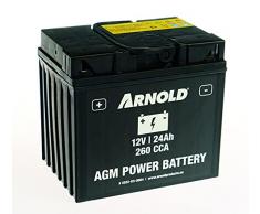 ARNOLD AGM AZ104 - Batería de Arranque (12 V, 24 Ah, 260 CCA para Tractores cortacéspedes 5032-U3-0004, Polo a la Izquierda)
