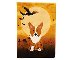Caroline Tesoros del bb4366chf Halloween Corgi Lienzo tamaño casa Bandera, Grande, Multicolor