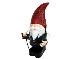 Kreatif Kraft - Figura Decorativa de gnomo de jardín (tamaño Grande), diseño rústico