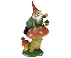 Design Toscano by Blagdon QM211331 - Figura Decorativa (Resina), diseño de gnomo en Seta