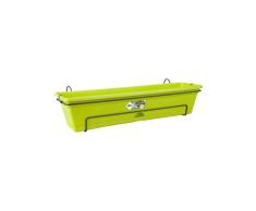 Elho Green Basics Balcón Box Allin1 70 - Jardinera - Verde lima - Exterior y balcón - L 25.7 x W 69.2 x H 16.7 cm