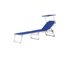 PAPILLON Tumbona Playa Aluminio Cama Therasia Azul