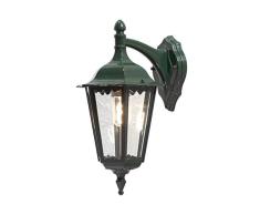 Konstsmide Firenze 7212-600 - Lámpara de Pared (23,5 cm, 30 cm, 48 cm, 100 W, IP43, Aluminio Lacado), Color Verde