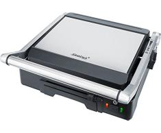 Steba FG 70 - Barbacoa (Negro, Plata, Rectangular, Acero Inoxidable, Poder, Temperatura, 37 cm, 36 cm)