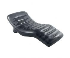 Intex 56875 Cool Grey Lounge Colchoneta Hinchable, Flotador para Piscina, Capacidad 1 Persona, Peso Máximo Soportado 100 kg, Medidas 99 x 191 cm, con Porta Bebidas, Incluye Parche de Reparación