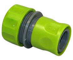 Xclou Aqua Stop para Manguera de jardín Conector de Adaptador de 19 mm, Stop de Agua para Dispositivo Cambio, válvulas y Conexiones, Verde, 6.5 x 0,19 X 4.3 cm