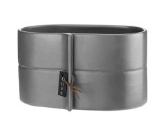 VERDENIA Eliza 24916 - Maceta Decorativa para Plantas de cerámica, diseño Moderno y Atemporal, Muchos Colores, 22 x 12 cm, Color Gris