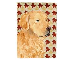 Carolines Treasures Golden Retriever - Lienzo con diseño de hojas de otoño