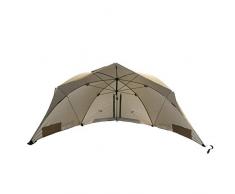 Homecall - Sombrilla refugio para la playa con ventana (caqui)