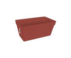 Elho Loft Urban Terrace Wheels 70 - Jardinera - Brique - Exterior - L 34.8 x A 69.4 x A32.1 cm