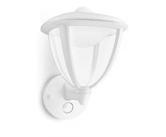 Philips myGarden Robin - Aplique Ascendente con Sensor, iluminación Exterior, LED, luz Blanca cálida, 4,5 W, IP44, Color Blanco