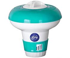 Gre 40071 - Dosificador flotante mini para piscinas, capacidad de 7 pastillas de 20 gr