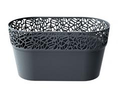 Zanvic Jardinera Enrejaladla Mod Naturo Antracita 27.5X27.5X14.5 cm