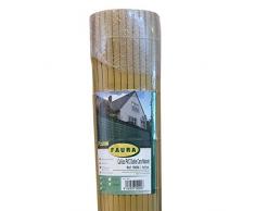 Faura 15004 Doble Cara decoración Exterior Canisse PVC Natural