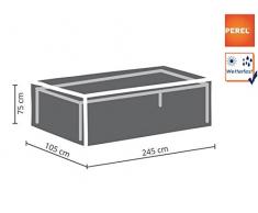 Perel Garden oct240 Funda para Mesa de jardín – Máx 240 cm, Antracita, 245 x 105 x 75 cm