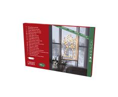 Konstsmide 2173-010 - Silueta de Ventana para Interior (IP20, 230 V, 35 Bombillas LED reemplazables, Color Blanco cálido)