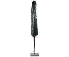 Ultranatura funda sombrilla, protección impermeabl y resistent intemperi para sombrilla jardín y secadores ropa giratorio, para Ø hasta 25 cm, material: polietileno, columna agua 2000mm, Color: Verde