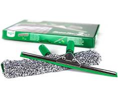 UNGER ErgoTec 2in1 set de iniciación para la limpieza profesional de cristales (incluye escobilla de goma y limpiacristales de 35 cm) AK011A