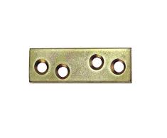 Masidef Galvanizado Recta Platos 4 Piezas Conjunto 100 mm x 15 mm Talla Amarillo
