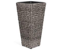 Vanage Jardinero de Plástico, Maceta para Plantar en el Jardín, Gris; Noir; Beige