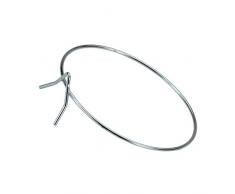 SATURNIA 8093209 Soporte Maceta Pared Zincado 14 cms, Acero, 14.00x15.00x6.00 cm