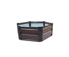 Gardiun KIS12981 - Jardinera Metálica Hex II 124x26 cm