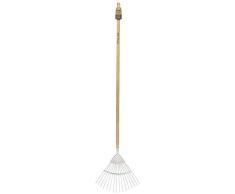 Draper Heritage 99020 - Rastrillo para césped (Acero Inoxidable, Mango de Fresno), Color marrón
