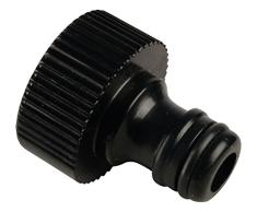 Rehau Ducha de jardín, acoplamiento de manguera de aspersor de jardín de 3/4 de pulgada, negro