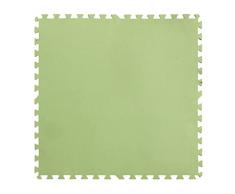 Gre MPF819 - Protector de Suelo para Piscina, 9 piezas, Color Verde, 4,5 mm de Grosor