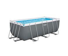 BESTWAY Piscina Desmontable Tubular Power Steel 412x201x122 cm Gris