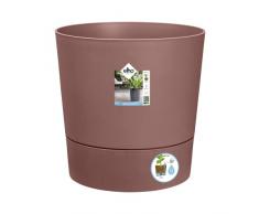 Elho Greensense Aqua Care Round 30 - Macetero por Interior Y Exterior - Ø 29.5 x H 29.1 cm - Marrón/Marrón Arcilla