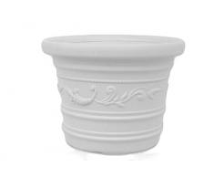 Nuevo plástico Adriático NPA017 Jarrón Prestige, blanco