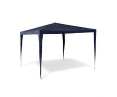 Relaxdays – Carpa pabellón para Fiestas y Festivales Hecho de Tubos de Acero y de 110 g PE con Medidas 2,5 x 3 x 3 m en Color Azul