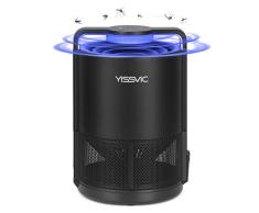 YISSVIC Lámpara Antimosquitos, Asesino de Mosquitos Inteligente con Ventilador Integrado, Antimosquitos Trampas UV Portátil Carga por USB sin Ruido
