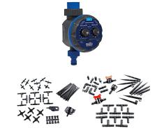 Aqua C4109 Programador de Riego para Jardín Modelo Acorazado para Todo Tipo de Grifos + KITG002 Pack Básico de Accesorios de 4 mm + KITG001 Pack Básico de Accesorios de 16 mm