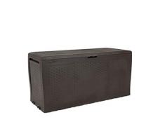 Keter Baúl de Exterior Samoa con Efecto Madera, 116,4 x 44,7 x 57 cm marrón