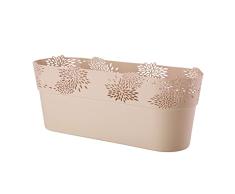 VERDENIA Aster 20539 - Maceta Decorativa para Plantas de plástico, diseño Calado, Muchos Colores, Varios tamaños, Ovalado, 32 cm, luz Rosa