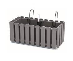 Jardinera para balcón BOARDEE FENCYCASE W, dimensiones (mm) 380x180x162, color Gris piedra