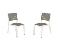 Keter Silla de jardín Exterior sin Brazos, Beige/Topo, Tamaño único, 254872