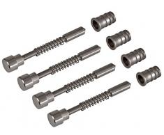 Windhager Perno de Resorte Mosquitera Pasador elástico para Montaje, Adecuado para Ventanas de Marco Tensor de Las líneas Plus y Expert, 4 Piezas, Plateado, 03628, métalliques