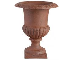 Esschert XH63S-AR - Diseño de la Olla de jardín Fundido marrón 16 x 11 x 11 cm de Altura de 15 cm