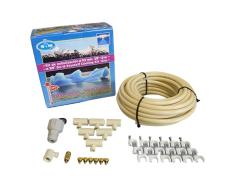 S&M Kit de nebulización para Grifo de Rosca 3/8 Pulgadas. Reduce hasta 14ºC la Temperatura. 10 Metros