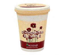 Ecocup, Flor de chocolate, Idea de regalo sostenible (100% respetuoso del medio ambiente), Cultiva tu propio / Set de cultivo, Plantas en la taza de café, Hecho en Austria