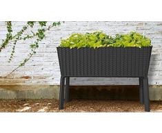 KETER - Jardinera Splendor Grafito 114 x 49,3 x 75,7 cm