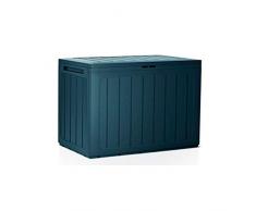 Prosperplast Baul de Jardin 190 litros Boardebox de plastico en Color Antracita 78 x 43,3 x 55 cm, 190 L