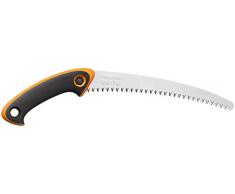 Fiskars Sierra de poda, SW-240, Hoja curvada de acero, Estuche incluido, Negro/Naranja, 1020200