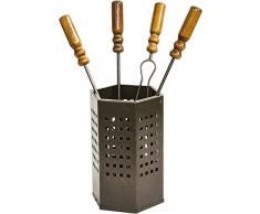 Kekai KT0551 - Set de Chimenea o Estufa Cubo 18x50 cm